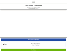 Tablet Screenshot of chesterfieldchinagarden.com